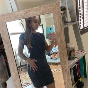 Pin stripe mini dress